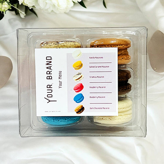 Private Label Assorted French Macarons - 6 Pack Set