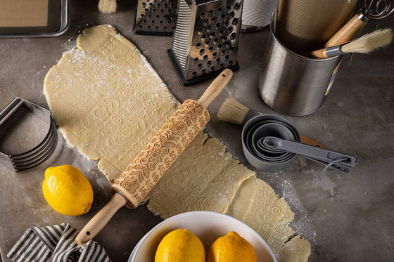 15.25" Embossed Rolling Pin, Spring/Summer Design