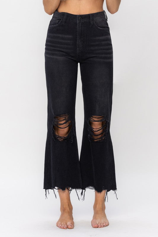 Wanda Black Cropped Jeans