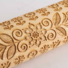 15.25" Embossed Rolling Pin, Spring/Summer Design