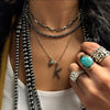 Silver Cable Initial Necklace
