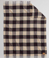 MOTOR ROBE THROW WITH LEATHER CARRIER