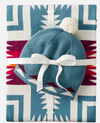 KNIT BABY BLANKET WITH BEANIE