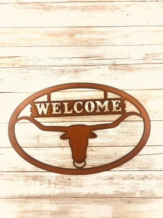 Welcome Steer Sign