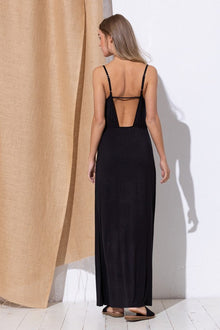  Strappy Open Back Maxi Dress