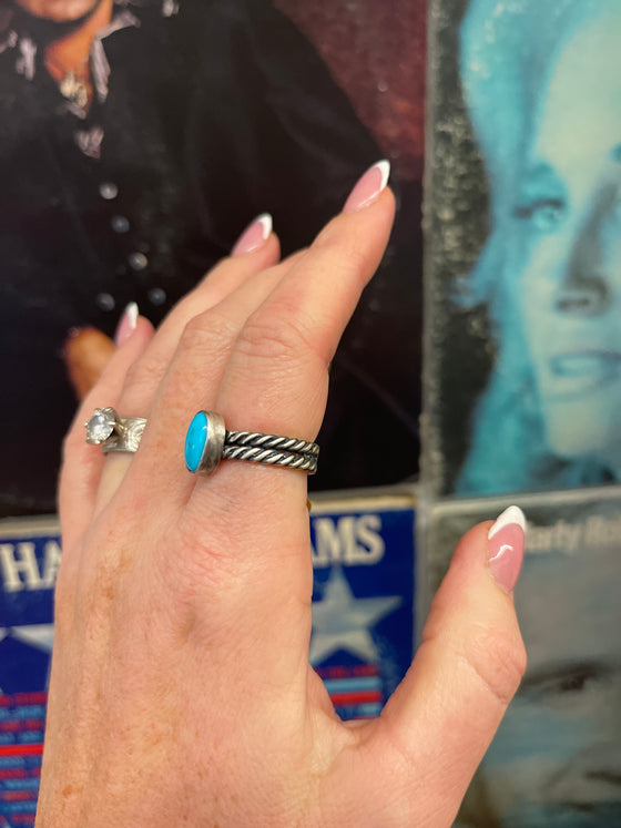 Tammy Rope & Turquoise Ring
