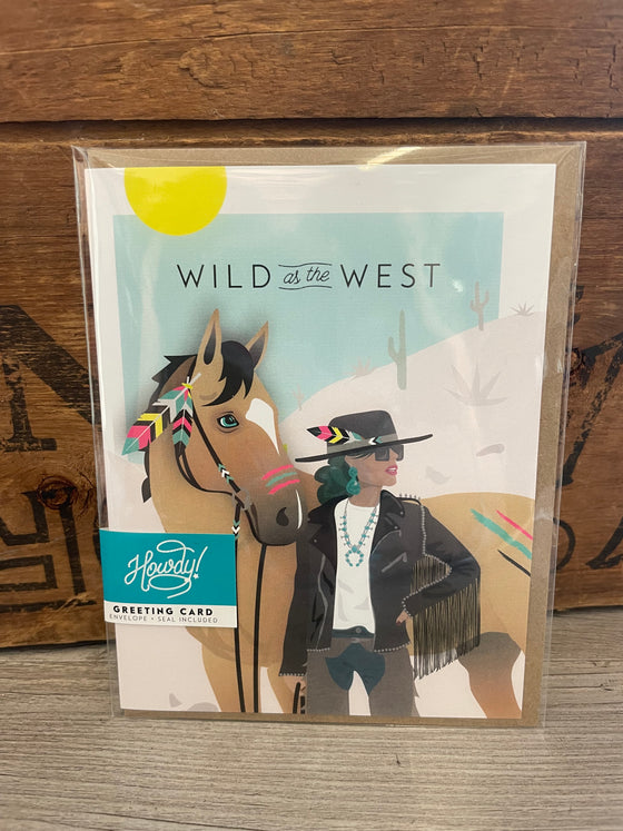"Wild As The West" Card
