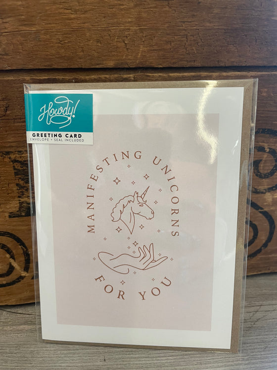 "Manifesting Unicorns For You" Card