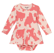  Baby Girls Pink Cow Print Onesie