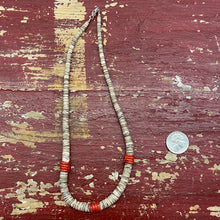  Red Coral Heishi Necklace
