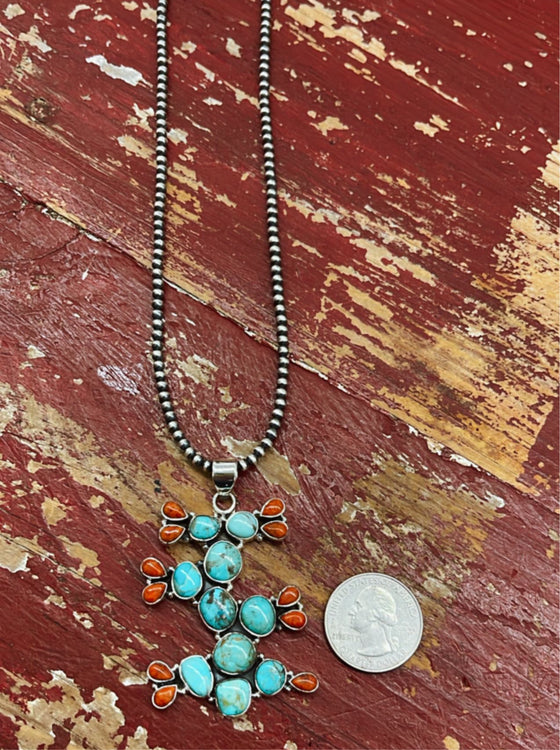 Navajo Cactus Pendant